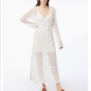 Frame deep v sweater dress